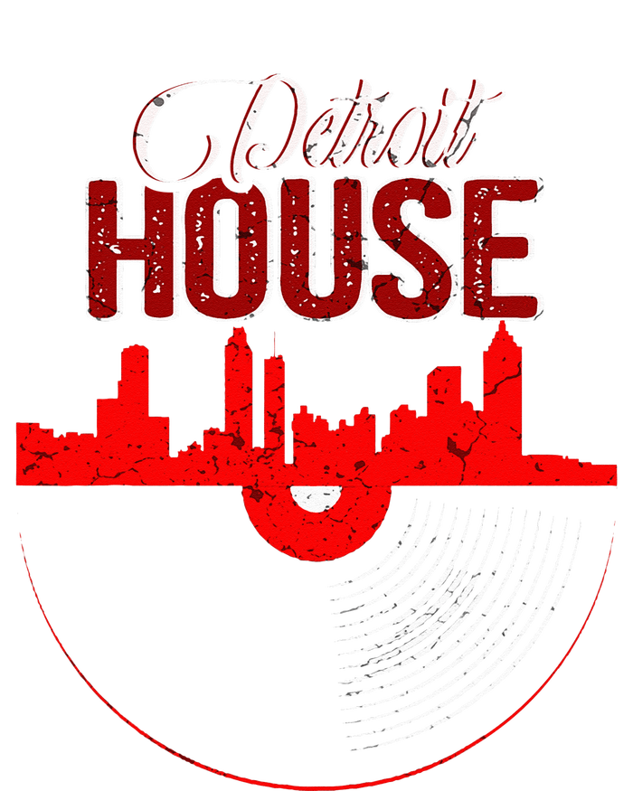 Detroit House Music Vinyl LP T-Shirt