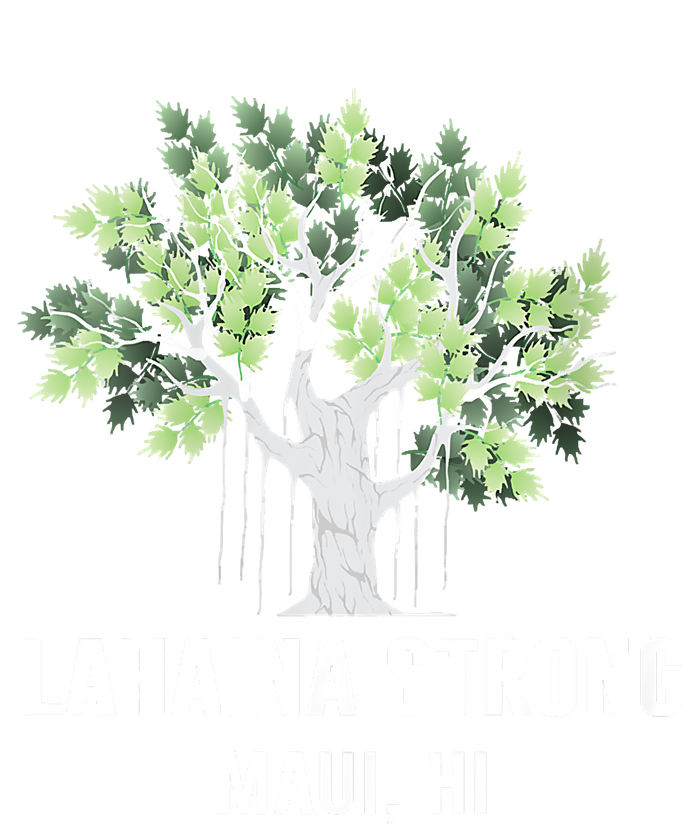 Lahaina Strong Maui Hawaii Old Banyan Tree V-Neck T-Shirt