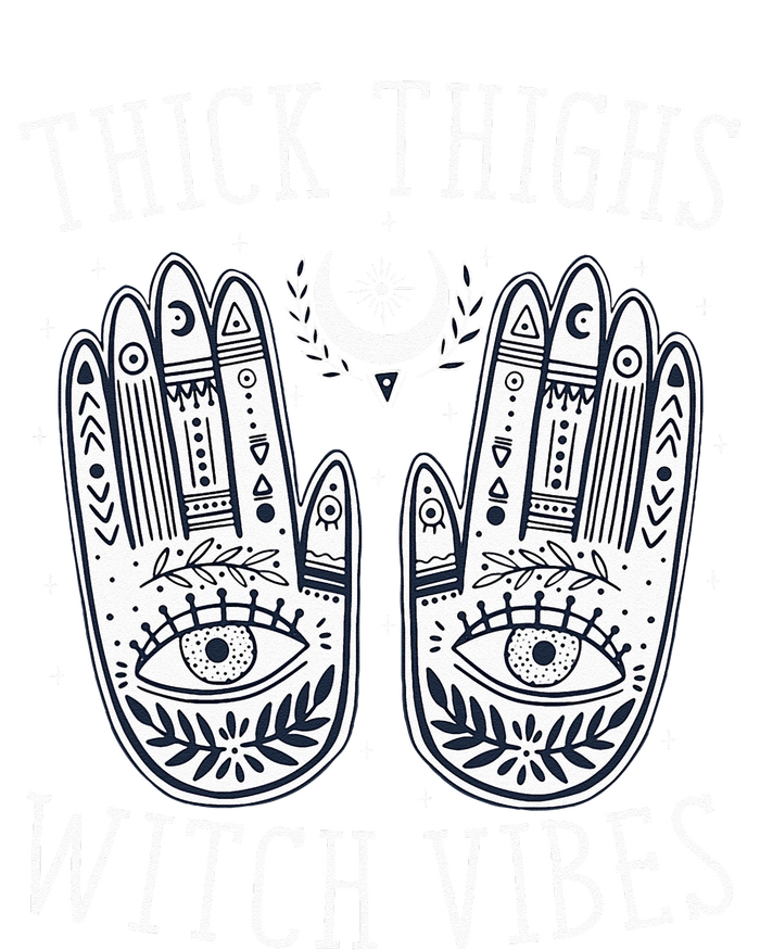 Thick Thighs Witch Vibes Halloween Sweatshirt Cinch Pack Bag