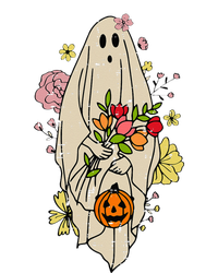 Vintage Cute Floral Ghost Halloween Pumpkin Costume Funny Kids Long Sleeve Shirt