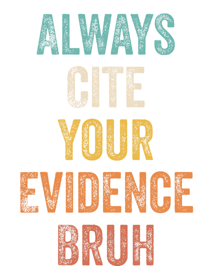 Always Cite Your Evidence Bruh Funny Retro English Teacher Ceramic Star Ornament