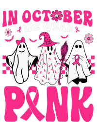 Groovy In October We Wear Pink Ghost Halloween Breast Cancer PosiCharge Competitor Tank