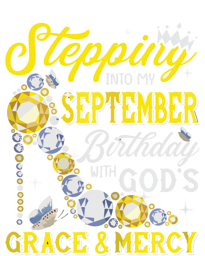 Stepping Into September Birthday With Gods Grace And Mercy Women's Flannel Pajama Set