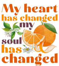 My Heart Has Changed My Soul Has Changed Front & Back Kids Colorblock Raglan Jersey