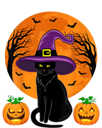 Cute Halloween Black Cat Witch Hat Pumpkin For Girl Tank Top