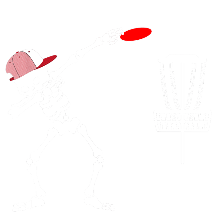 Dabbing Skeleton Wear Hat Disc Golf Player Halloween Costume T-Shirt