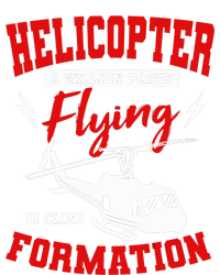 Helicopter A Million Parts Flying In Close Formation Heli Cropped Pullover Crew