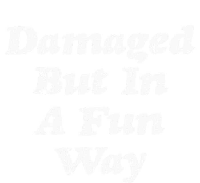 Damaged But In A Fun Way Funny Gag Gift Flat Bill Trucker Hat