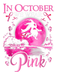 In October We Wear Pink Ribbon Witch Halloween Breast Cancer Pajama Set