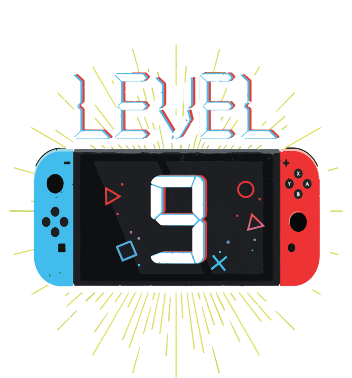 Level 9 Birthday Boy 9 Year Old Video Games Gaming Gift T-Shirt