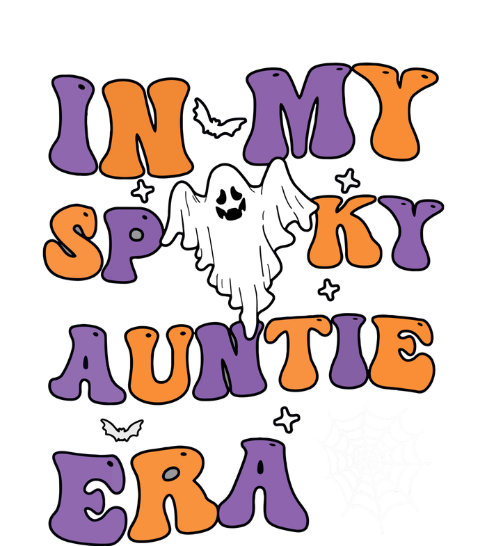 Funny Halloween Groovy In My Spooky Aunt Era Cute Ghost Gift T-Shirt