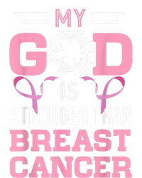 My God Is Stronger Than Breast Cancer Awareness Christian Poster