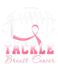 Tackle Breast Cancer Awareness Football Pink Ribbon Women's Knotted Racerback Tank