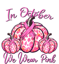 In October We Wear Pink Pumpkin Leopard Breast Cancer Tie-Dye T-Shirt