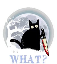 Cat What Murderous Halloween Black Cat With Knife Costume Gift Bumper Sticker