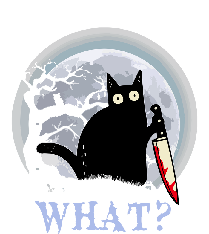 Cat What Murderous Halloween Black Cat With Knife Costume Gift Bumper Sticker