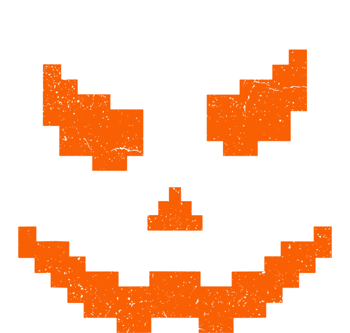 Halloween Funny Jack O Lantern Pumpkin Evil Smile Pixel Game Gift T-Shirt