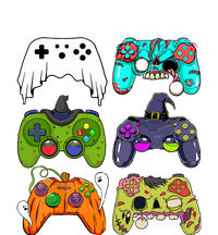 Skeleton Zombie Gaming Controllers For Halloween Gamer Gift Canvas