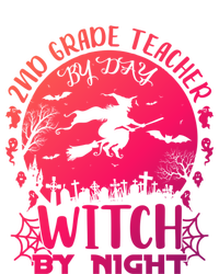 2Nd Grade Teacher By Day Witch By Night Funny Halloween Cool Gift T-Shirt