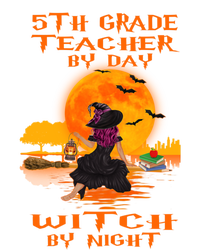 5Th Grade Teacher By Day Witch By Night Halloween Costume Gift Tie-Dye T-Shirt