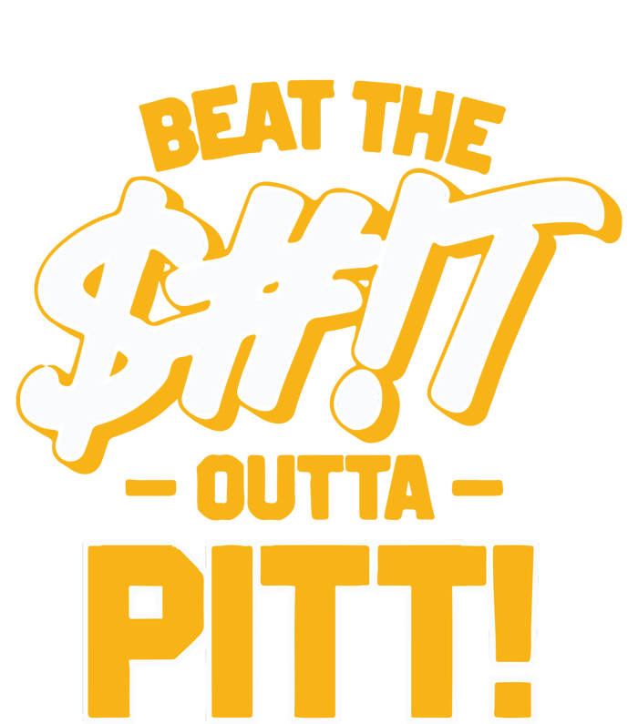 Beat The Shit Outta Pitt West Virginia Women's Tri-Blend 3/4-Sleeve Raglan Shirt