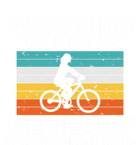 Assuming Im Just An Old Lady Was Your First Mistake Biking Gift Sustainable Knit Beanie