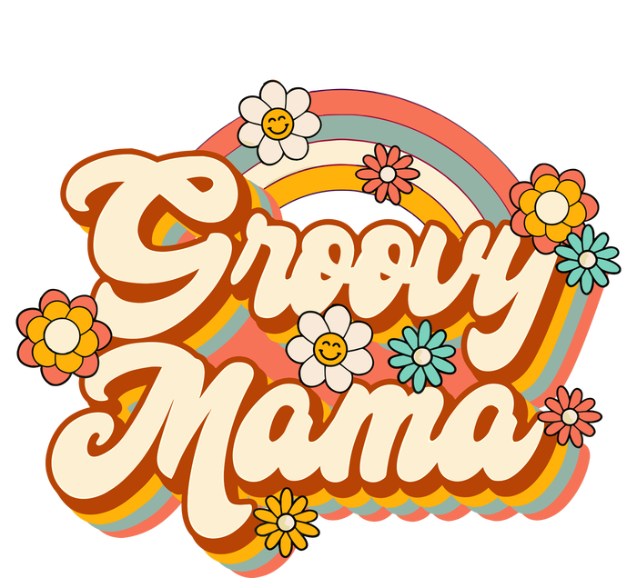 Retro Groovy Mama Family Birthday 60s 70s Hippie Costume Sweatshirt Cinch Pack Bag