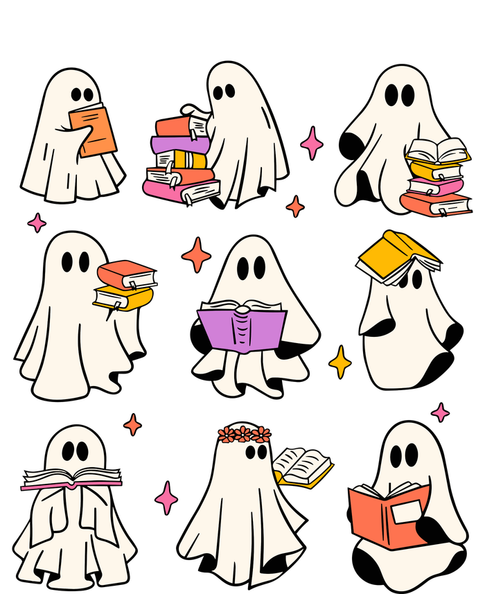 Retro Teacher Halloween Ghost Read More Books Teacher Women's Perfect Tri Tunic Long Sleeve Shirt