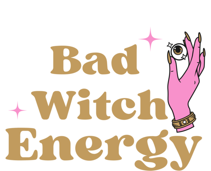 Bad Witch Energy Meaningful Gift Full-Length Apron With Pockets