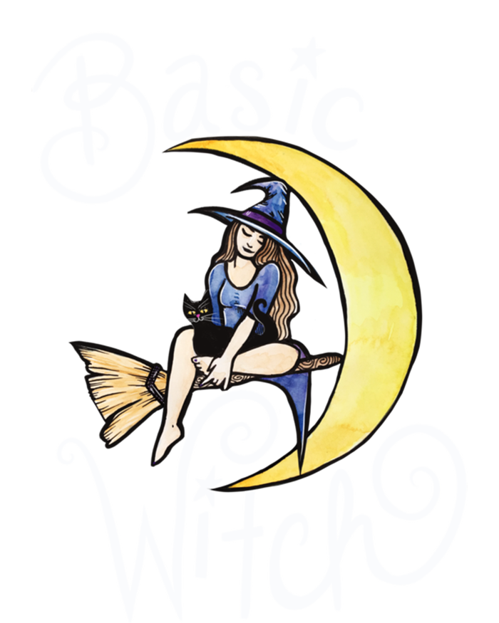 Basic Witch Funny Moon Witch Gift Ceramic Bell Ornament