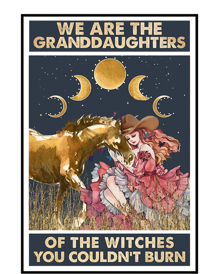 Boho Cow We Are The Granddaughters Of Witches Western Gift Sweatshirt Cinch Pack Bag