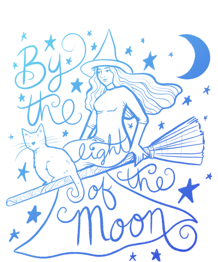 By The Light Of The Moon Witch Gift Tall Hoodie