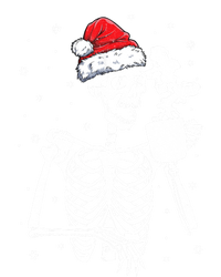 Coffee Ing Skeleton Christmas Skull Santa Hat Xmas Gift Hoodie