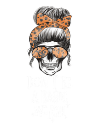 Dont Be A Basic Witch Halloween Skull Funny Great Gift Full-Length Apron With Pockets