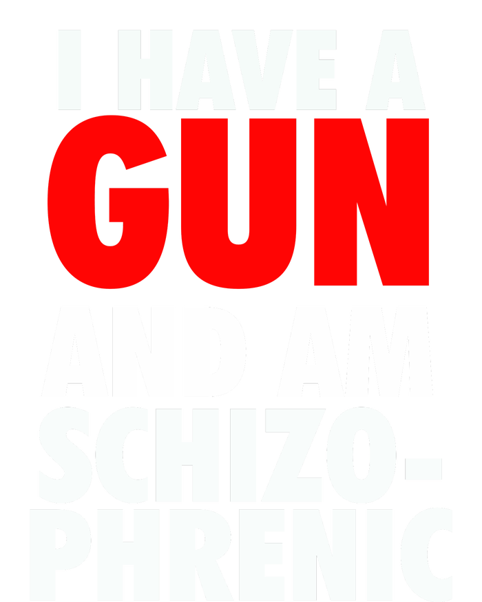 I Have A Gun And Am Schizophrenic Performance Long Sleeve Polo