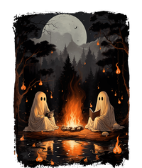 Vintage Halloween Ghost Book Reading Camping Teachers Gift T-Shirt