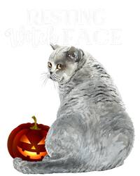 Funny Black Cat Resting Witch Face Halloween Costume Cool Gift T-Shirt