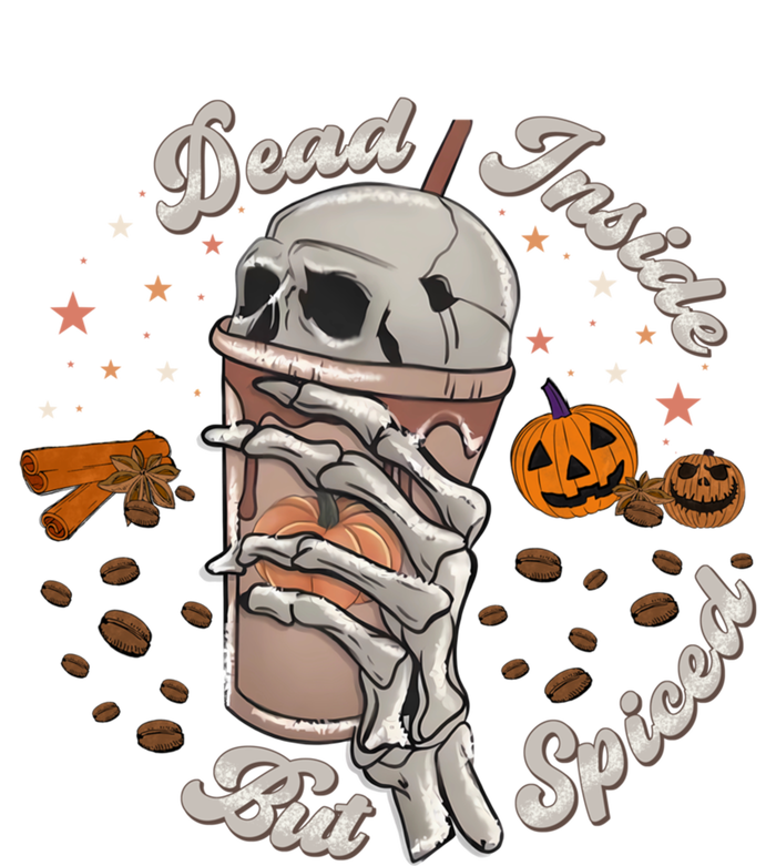 Funny Dead Inside But Spiced Skeletons Cup Spooky Halloween Gift T-Shirt