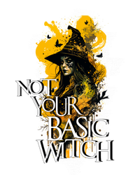 Funny Not Your Basic Witch Funny Halloween Cool Gift USA-Made Snowflake Beanie