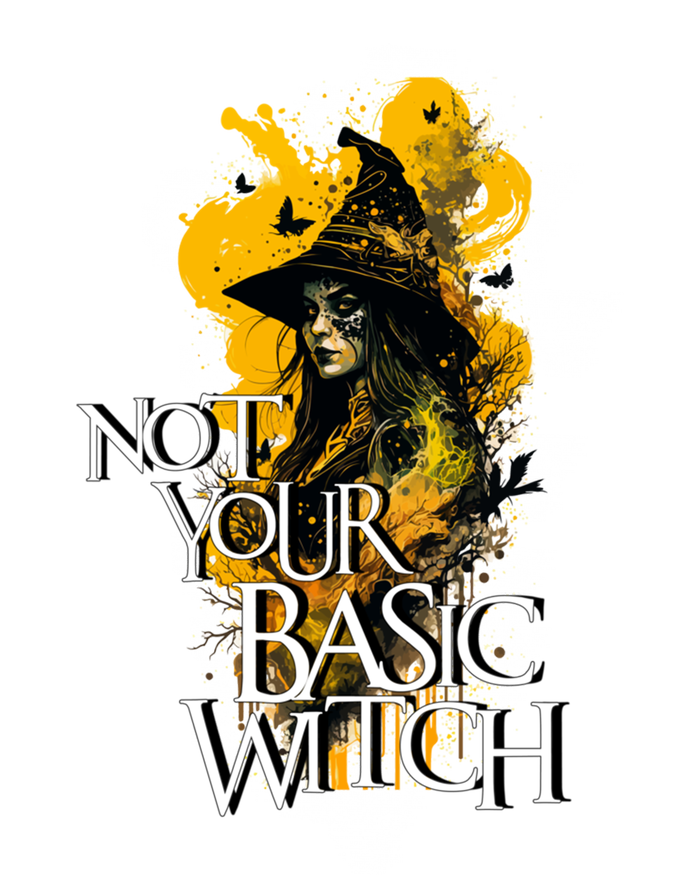 Funny Not Your Basic Witch Funny Halloween Cool Gift USA-Made Snowflake Beanie