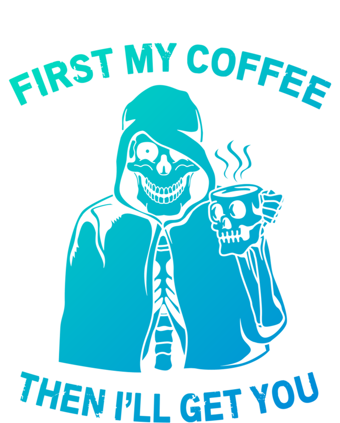 Funny Skeleton With Coffee Cup And Statet For Coffeine Gift Short Acrylic Beanie