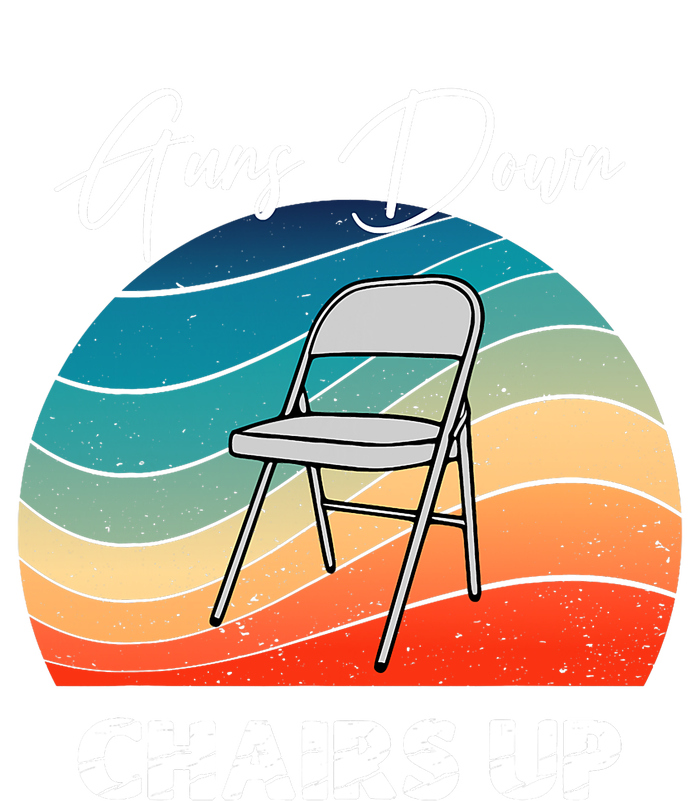 Guns Down Chairs Up Montgomery Alabama Folding Chair Cooling Performance Crew T-Shirt