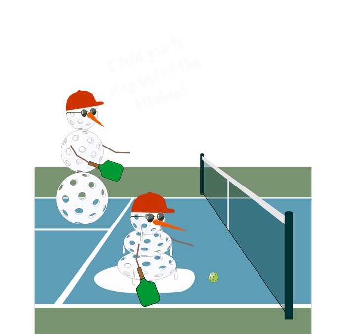 Pickleball Snowmen | Fun Pickleball | Pickleball Holiday Gift | Great Pickleball Kids Hoodie