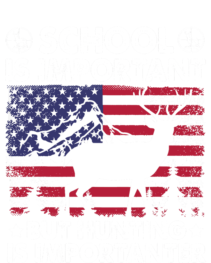 School Is Important But Hunting Is Importanter Funny Hunting Bumper Sticker