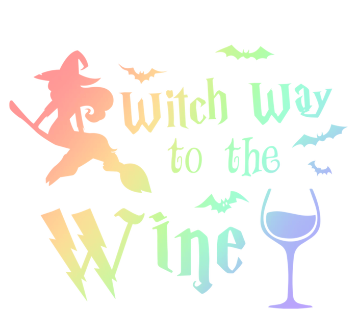 Halloween Costumes Witch Way To The Wine Lover Fun Gift Tall T-Shirt