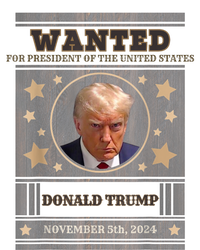 Trump 2024 Wanted For President Of The United States Cropped Pullover Crew