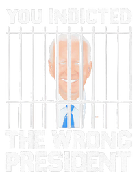 Biden You Indicted The Wrong President Women's Tri-Blend 3/4-Sleeve Raglan Shirt