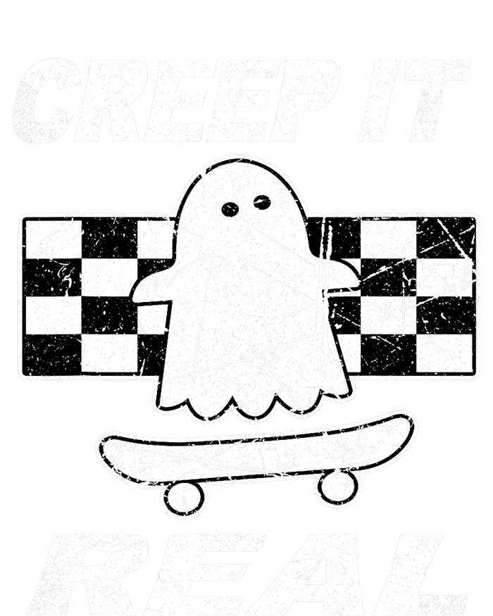 Retro Creep It Real Shirts Ghost Halloween Insulated Varsity Jacket