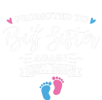 Promoted To Big Sister Again Est 2024 Pink Or Blue Sister Kids Sweatshirt