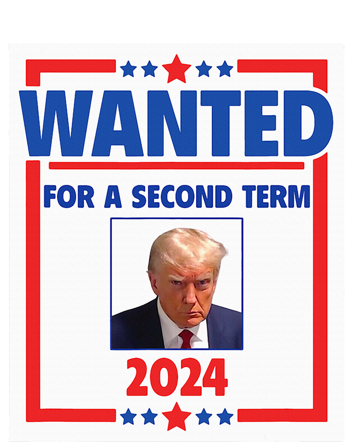 Trumps Mugshot Wanted For A Second Term 2024 President Sustainable Beanie